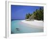 Tropical Beach at Maldives-Jon Arnold-Framed Photographic Print