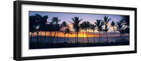 Tropical beach at sunset, Maui, Hawaii, USA-null-Framed Photographic Print