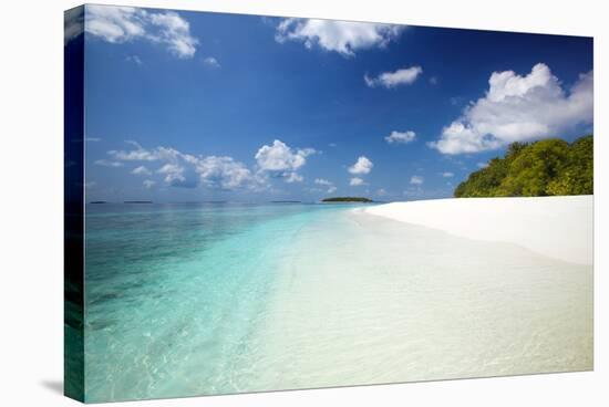 Tropical Beach, Baa Atoll, Maldives, Indian Ocean, Asia-Sakis Papadopoulos-Stretched Canvas