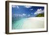 Tropical Beach, Baa Atoll, Maldives, Indian Ocean, Asia-Sakis Papadopoulos-Framed Photographic Print