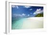 Tropical Beach, Baa Atoll, Maldives, Indian Ocean, Asia-Sakis Papadopoulos-Framed Photographic Print