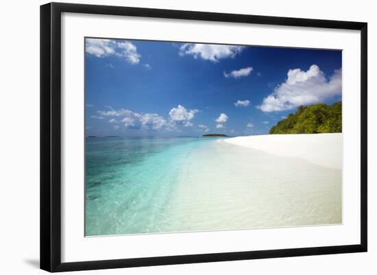 Tropical Beach, Baa Atoll, Maldives, Indian Ocean, Asia-Sakis Papadopoulos-Framed Photographic Print