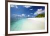 Tropical Beach, Baa Atoll, Maldives, Indian Ocean, Asia-Sakis Papadopoulos-Framed Photographic Print