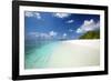 Tropical Beach, Baa Atoll, Maldives, Indian Ocean, Asia-Sakis Papadopoulos-Framed Photographic Print