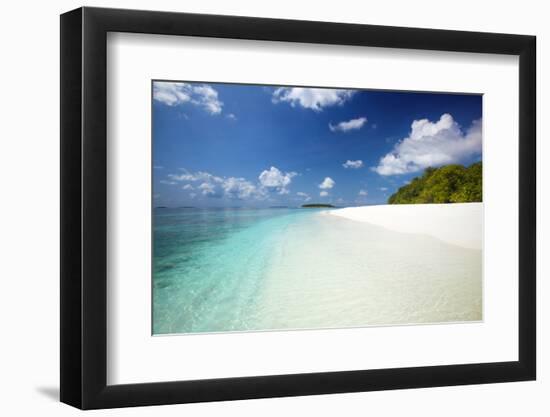Tropical Beach, Baa Atoll, Maldives, Indian Ocean, Asia-Sakis Papadopoulos-Framed Photographic Print