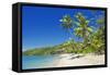 Tropical Beach, Drawaqa Island, Yasawa Island Group, Fiji, South Pacific Islands, Pacific-Marco Simoni-Framed Stretched Canvas