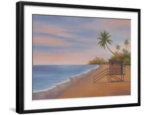 Tropical Beach II-Vivien Rhyan-Framed Art Print