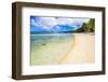 Tropical Beach in Muri Area of Rarotonga, Cook Islands, South Pacific, Pacific-Matthew Williams-Ellis-Framed Photographic Print