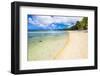 Tropical Beach in Muri Area of Rarotonga, Cook Islands, South Pacific, Pacific-Matthew Williams-Ellis-Framed Photographic Print