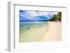 Tropical Beach in Muri Area of Rarotonga, Cook Islands, South Pacific, Pacific-Matthew Williams-Ellis-Framed Photographic Print