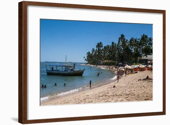 Tropical Beach in Praia Do Forte, Bahia, Brazil, South America-Michael Runkel-Framed Photographic Print