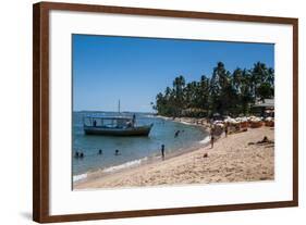 Tropical Beach in Praia Do Forte, Bahia, Brazil, South America-Michael Runkel-Framed Photographic Print