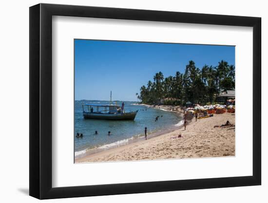 Tropical Beach in Praia Do Forte, Bahia, Brazil, South America-Michael Runkel-Framed Photographic Print