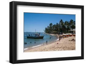 Tropical Beach in Praia Do Forte, Bahia, Brazil, South America-Michael Runkel-Framed Photographic Print