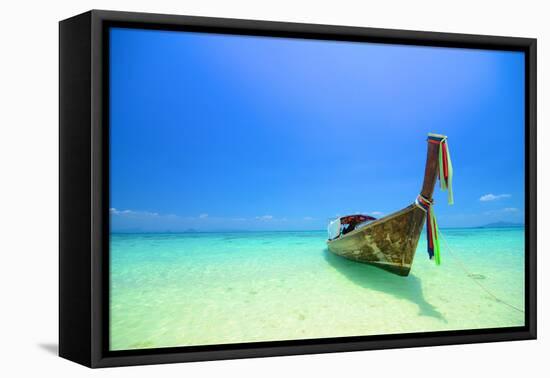 Tropical Beach, Koh Pai in Krabi Thailand-Pongphan Ruengchai-Framed Stretched Canvas