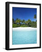 Tropical Beach, Maldives, Indian Ocean, Asia-Sakis Papadopoulos-Framed Photographic Print