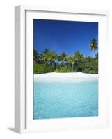 Tropical Beach, Maldives, Indian Ocean, Asia-Sakis Papadopoulos-Framed Photographic Print