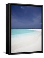 Tropical Beach, Maldives, Indian Ocean, Asia-Sakis Papadopoulos-Framed Stretched Canvas