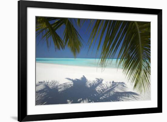 Tropical Beach, Maldives, Indian Ocean, Asia-Sakis Papadopoulos-Framed Photographic Print