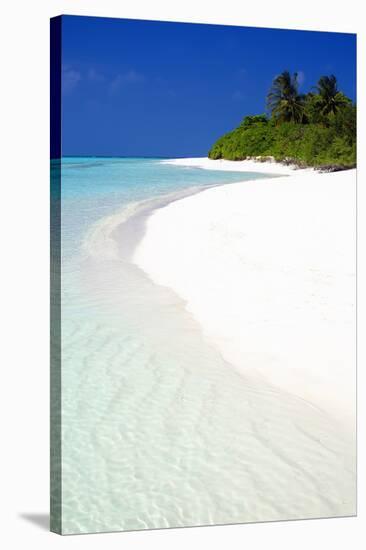 Tropical Beach, Maldives, Indian Ocean, Asia-Sakis-Stretched Canvas