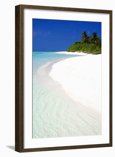 Tropical Beach, Maldives, Indian Ocean, Asia-Sakis-Framed Photographic Print