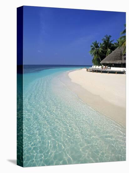 Tropical Beach, Maldives, Indian Ocean-Jon Arnold-Stretched Canvas