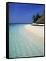 Tropical Beach, Maldives, Indian Ocean-Jon Arnold-Framed Stretched Canvas