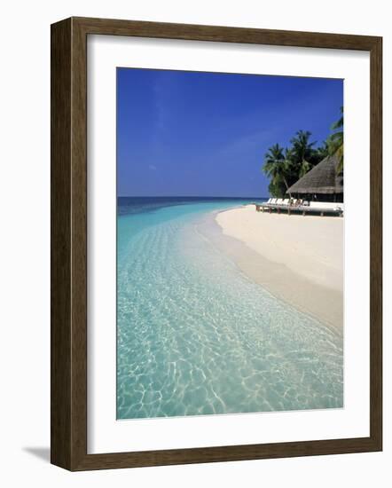 Tropical Beach, Maldives, Indian Ocean-Jon Arnold-Framed Photographic Print