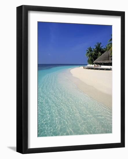 Tropical Beach, Maldives, Indian Ocean-Jon Arnold-Framed Photographic Print