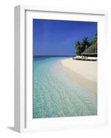 Tropical Beach, Maldives, Indian Ocean-Jon Arnold-Framed Photographic Print