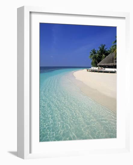 Tropical Beach, Maldives, Indian Ocean-Jon Arnold-Framed Photographic Print