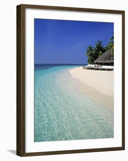 Tropical Beach, Maldives, Indian Ocean-Jon Arnold-Framed Photographic Print