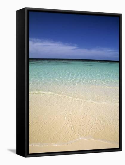 Tropical Beach, Maldives, Indian Ocean-Jon Arnold-Framed Stretched Canvas