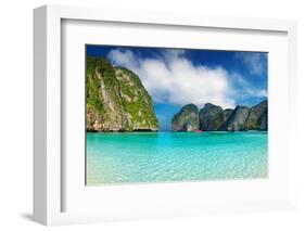 Tropical Beach, Maya Bay, Andaman Sea,Thailand-DmitryP-Framed Photographic Print