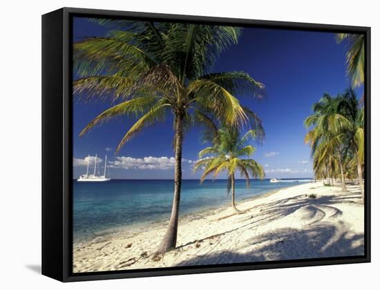 Tropical Beach on Isla de la Juventud, Cuba-Gavriel Jecan-Framed Stretched Canvas