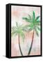 Tropical Beach Palm 1 V2-Lula Bijoux-Framed Stretched Canvas