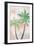 Tropical Beach Palm 1 V2-Lula Bijoux-Framed Art Print