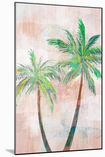 Tropical Beach Palm 1 V2-Lula Bijoux-Mounted Art Print