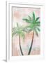 Tropical Beach Palm 1 V2-Lula Bijoux-Framed Art Print