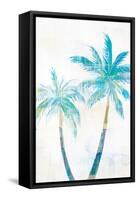 Tropical Beach Palm 1 V3-Lula Bijoux-Framed Stretched Canvas