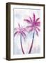 Tropical Beach Palm 1 V4-Lula Bijoux & Company-Framed Art Print