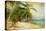 Tropical Beach -Retro Styled Picture-Maugli-l-Stretched Canvas