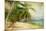 Tropical Beach -Retro Styled Picture-Maugli-l-Mounted Photographic Print