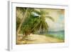 Tropical Beach -Retro Styled Picture-Maugli-l-Framed Photographic Print