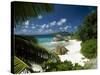Tropical Beach Scene, Anse Patates, La Digue, Seychelles-Lee Frost-Stretched Canvas