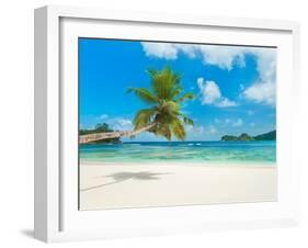 Tropical beach, Seychelles (detail)-null-Framed Giclee Print