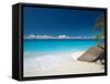 Tropical Beach, Seychelles, Indian Ocean, Africa-Sakis Papadopoulos-Framed Stretched Canvas