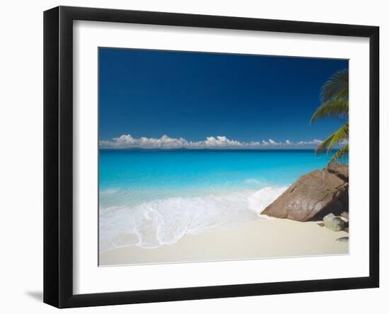 Tropical Beach, Seychelles, Indian Ocean, Africa-Sakis Papadopoulos-Framed Photographic Print