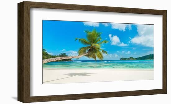 Tropical beach, Seychelles-null-Framed Giclee Print