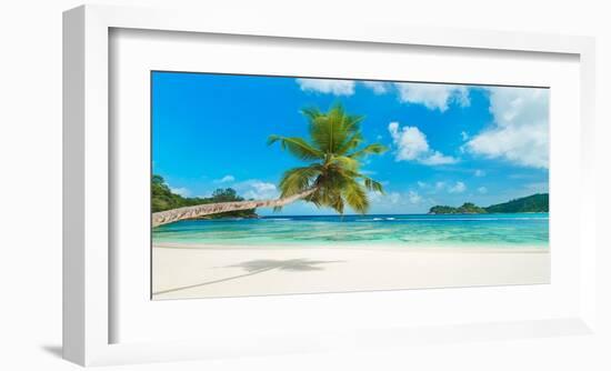 Tropical beach, Seychelles-null-Framed Giclee Print